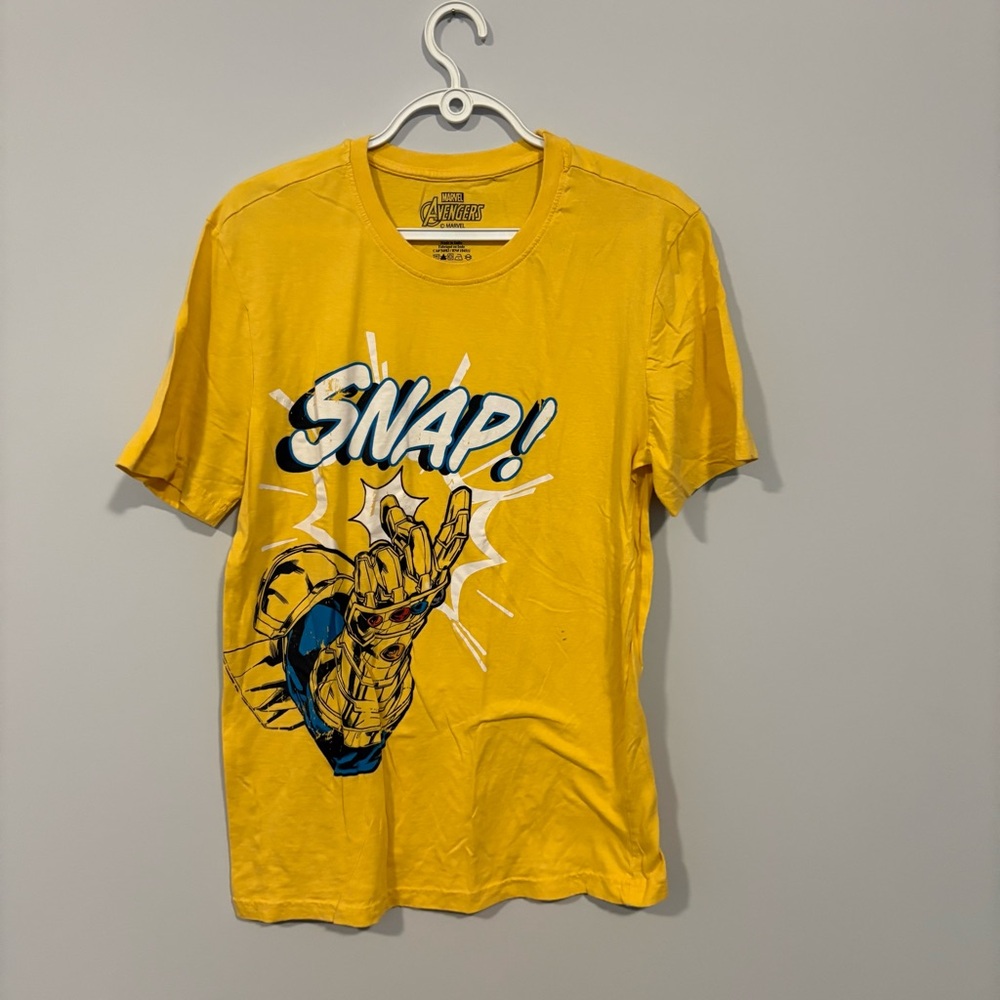 Marvel Yellow 'Snap!' Graphic Tee